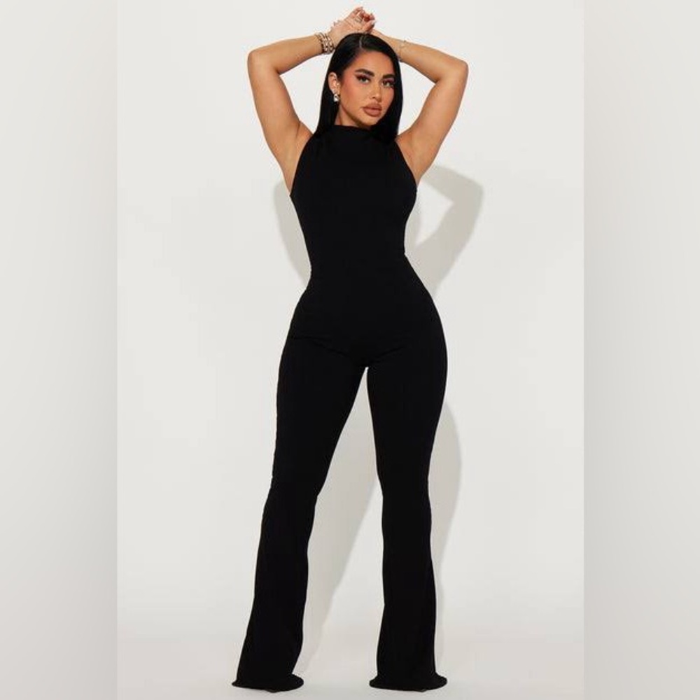 Amber Snatched Flare Jumpsuit